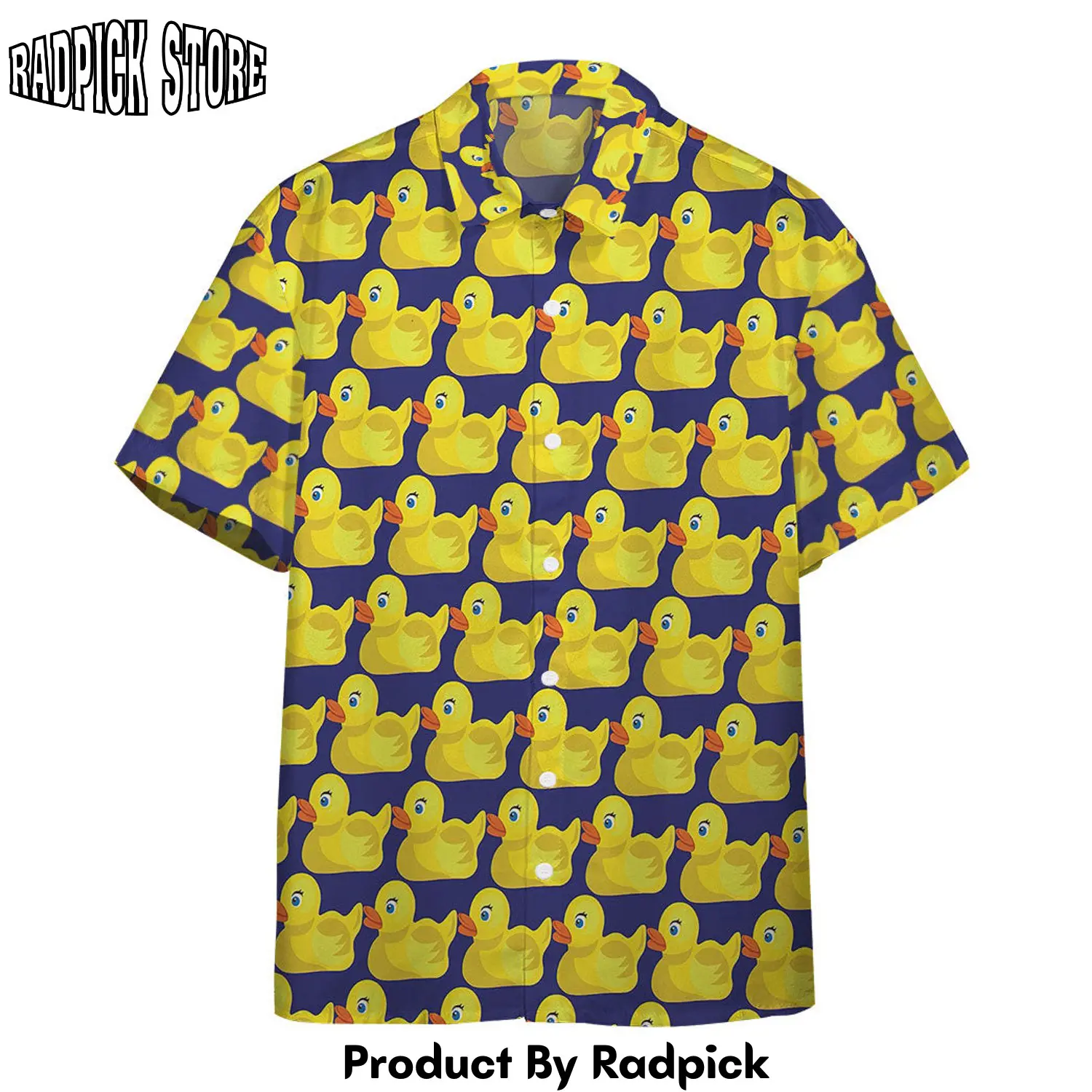 Radpick 3d ducky tie pattern custom hawaii shirt rp292874